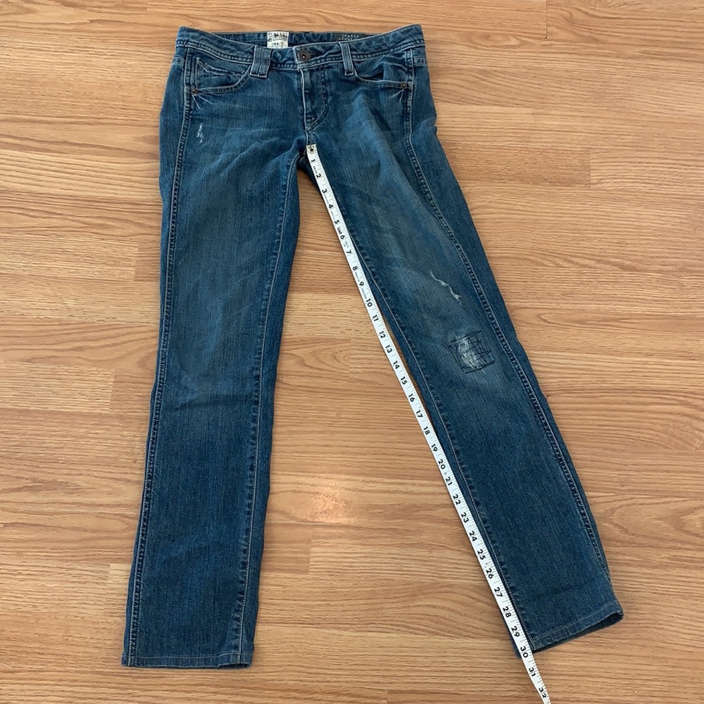 Volcom Static Straight Distressed Blue Denim Jean… - image 7